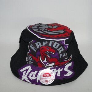 Mitchell & Ness Toronto Raptors NBA HWC All Over Print Big Logo Bucket Hat S-M